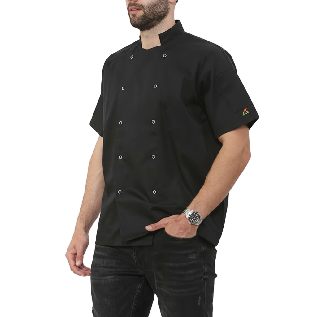 TanxWear Unisex Chef Jacket – Professional Short Sleeve Kitchen Uniform