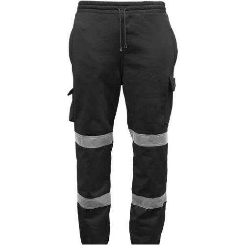 TanxWear Hi-Vis Work Joggers – Reflective Fleece Safety Trousers for Men