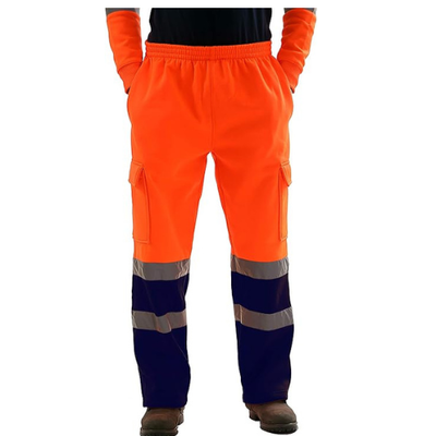 TanxWear Hi-Vis Work Joggers – Reflective Fleece Safety Trousers for Men