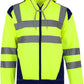 TanxWear Hi-Vis Zip-Up Safety Hoodie – Reflective, Warm Fleece Workwear