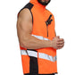 TanxWear Hi-Vis Body Warmer – Reflective, Fleece-Lined Safety Gilet with Utility Pockets