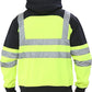 TanxWear Hi-Vis Fleece Hoodie with Tablet Pocket – Reflective, Safety Workwear