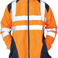 TanxWear Hi-Vis Waterproof Rain Jacket for Men – Reflective, Lightweight & Hooded Safety Workwear