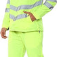 TanxWear Hi-Vis Waterproof Rain Tracksuit for Men – Reflective Safety Rainsuit with Hood