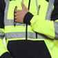TanxWear Hi-Vis Fleece Hoodie with Tablet Pocket – Reflective, Safety Workwear