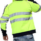 TanxWear Hi-Vis Fleece Safety Hoodie – Reflective, Warm & Multi-Pocket Workwear