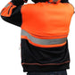 TanxWear Hi-Vis 3-Zip Safety Hoodie – Reflective Work Fleece with Phone & ID Pockets