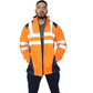 TanxWear Hi-Vis Waterproof Rain Jacket for Men – Reflective, Lightweight & Hooded Safety Workwear