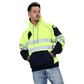 TanxWear Hi-Vis Fleece Safety Hoodie – Reflective, Warm & Multi-Pocket Workwear
