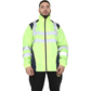TanxWear Hi-Vis Waterproof Rain Jacket for Men – Reflective, Lightweight & Hooded Safety Workwear