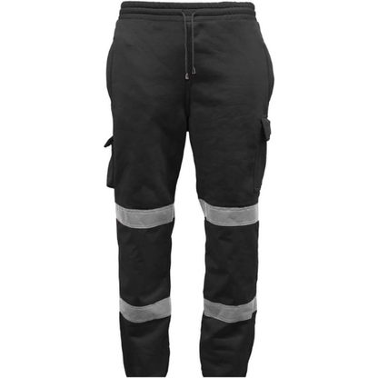 TanxWear Hi-Vis Work Joggers – Reflective Fleece Safety Trousers for Men