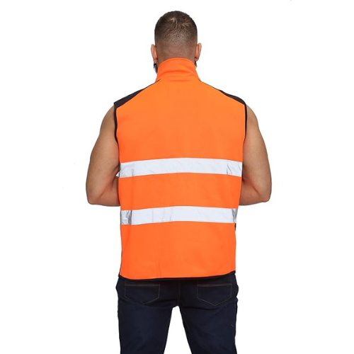 TanxWear Hi-Vis Body Warmer – Reflective, Fleece-Lined Safety Gilet with Utility Pockets