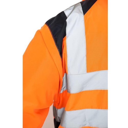 TanxWear Hi-Vis Waterproof Rain Jacket for Men – Reflective, Lightweight & Hooded Safety Workwear