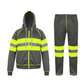 TanxWear Hi-Vis Grey Tracksuit for Men – Reflective, Lightweight Safety Workwear Set