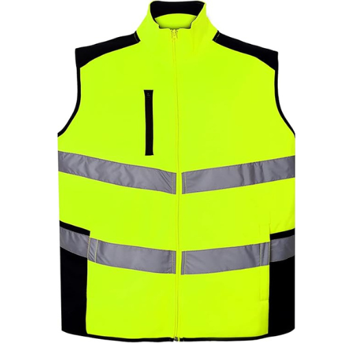 TanxWear Hi-Vis Body Warmer – Reflective, Fleece-Lined Safety Gilet with Utility Pockets